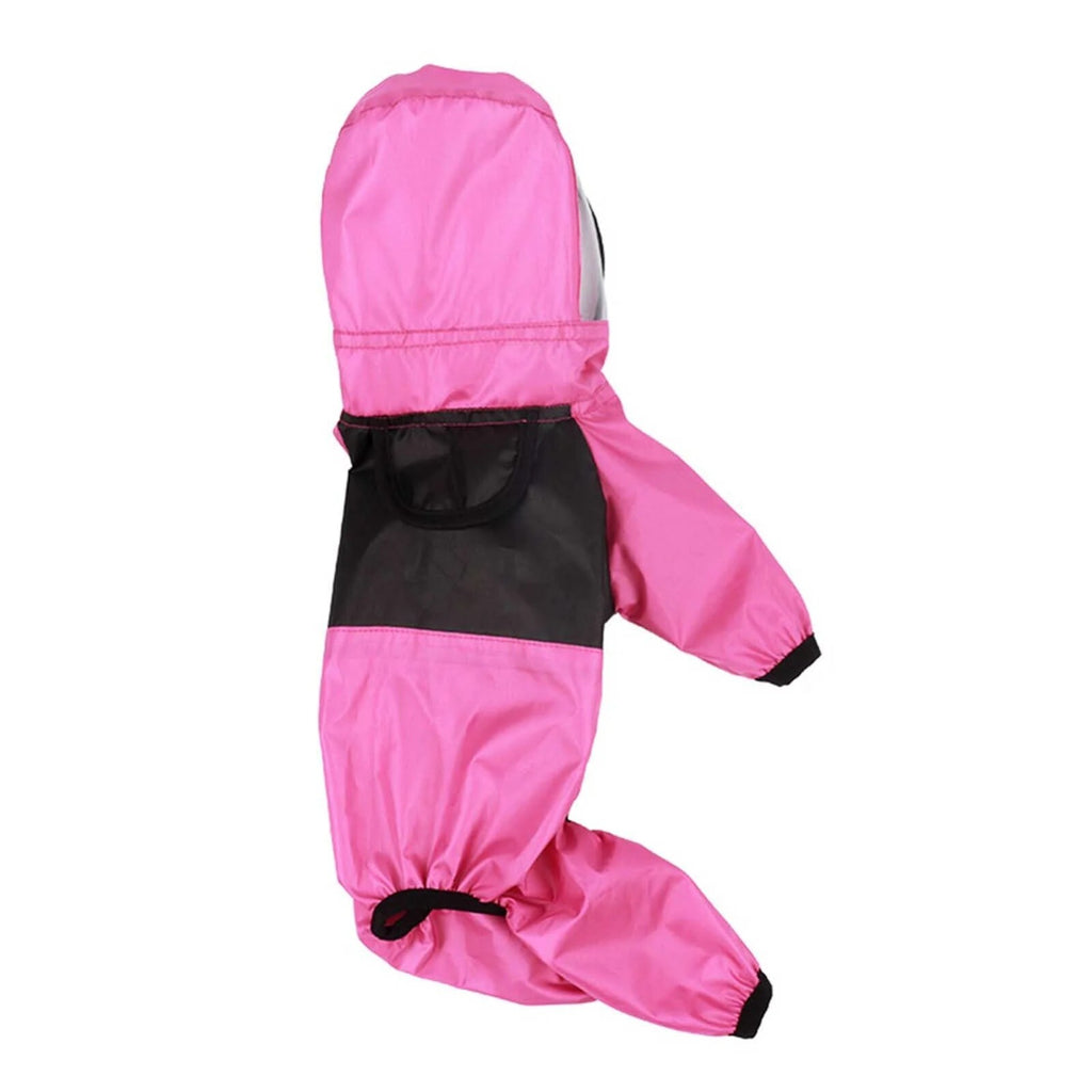 Pet Puppy Dog Raincoat Waterproof Clothes Jumpsuit Hooded Jacket Dog Rain Coat