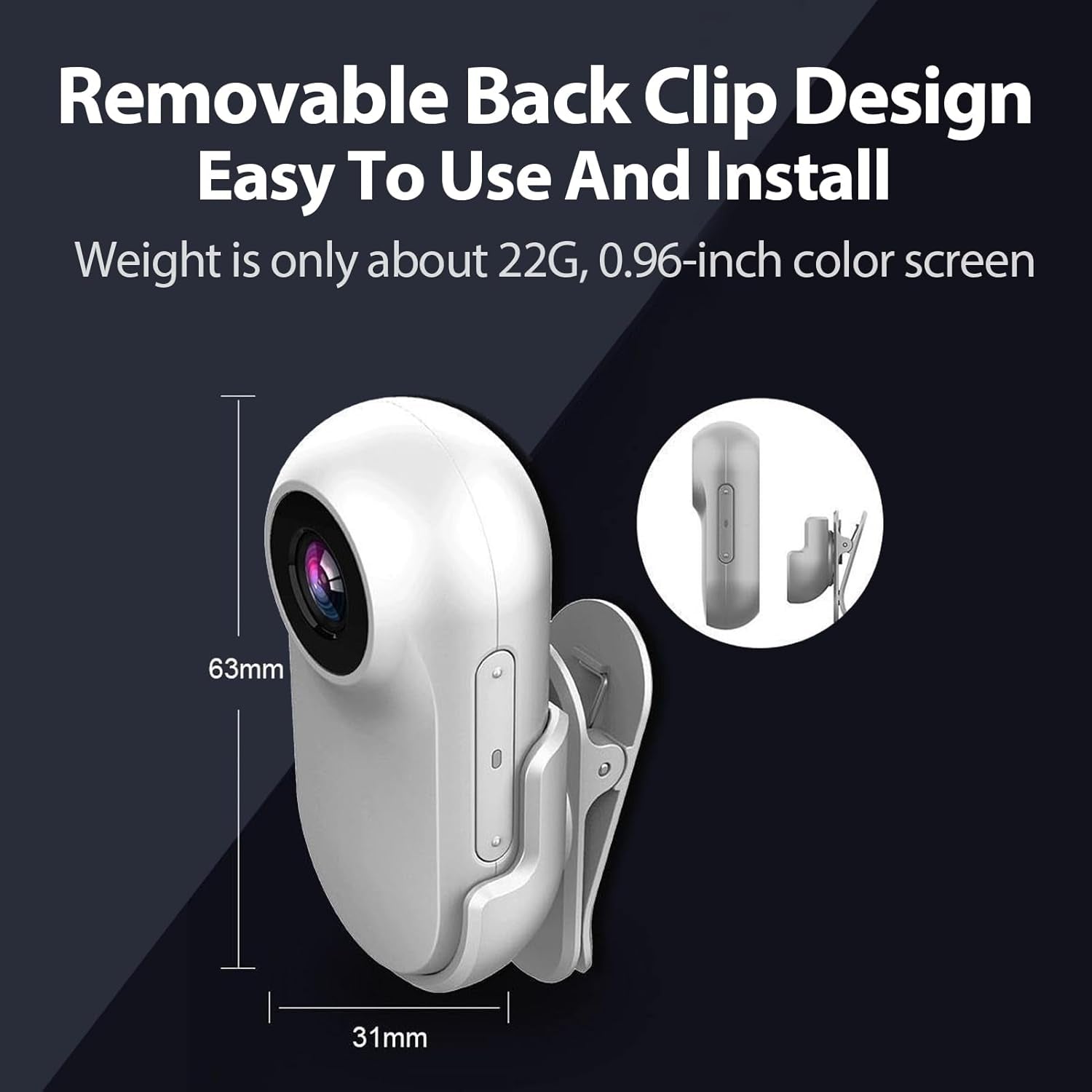 Cat Camera Collar,Hd 1080P Pet Collar Camera Cat Video Camera Mini Collar Camera,170° Wide Angle USB Rechargeable Adjustable Pet Camera Collarfor Dogs Cats Gift Indoor/Outdoor